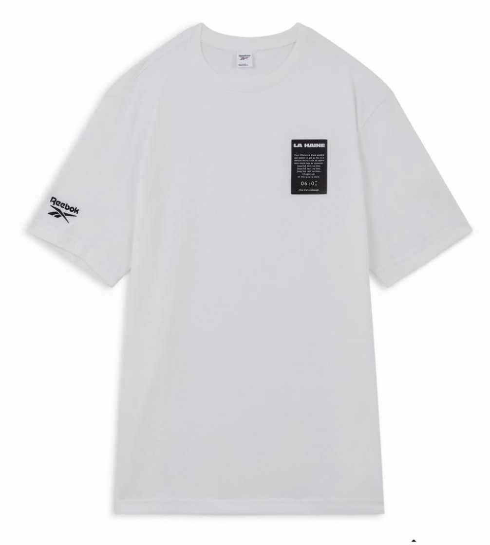 Reebok x La Haine Logo T-shirt White - Ghettoblaster